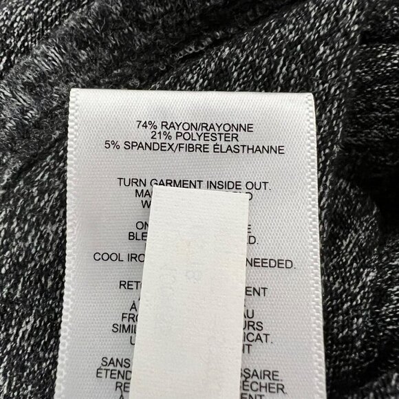 Express Womens Oversized Sweater Lightweight 3/4 Sleeve Black/Gray M Soft - Picture 6 of 6